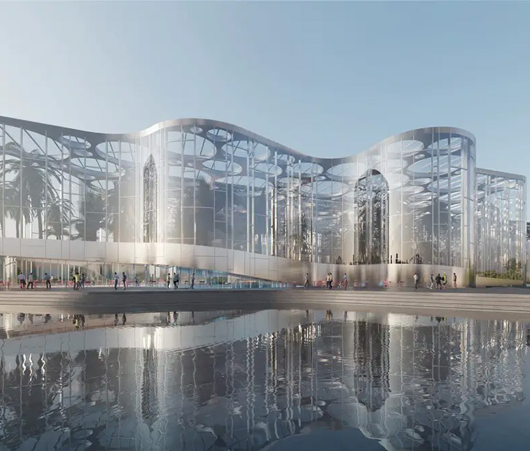 Pagkuha at Propesyonal na Pag-install ng Partially Clad steel-concrete (PEC) Composite Structure para sa East District Project ng Expo Cultural Park (South of Xueyue Road), Seksyon 1, Subcontracting Project ng Steel Structure Coating para sa Zone C Section